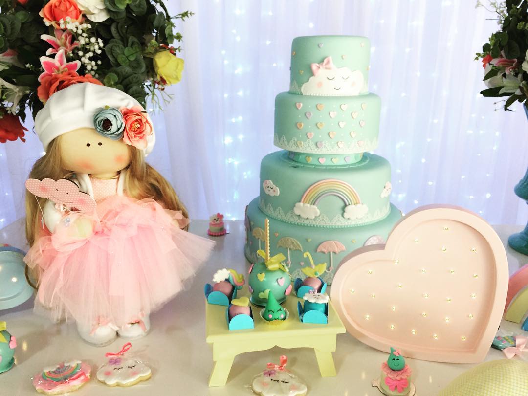 Detalhe da mesa Chuva de Amor <3 